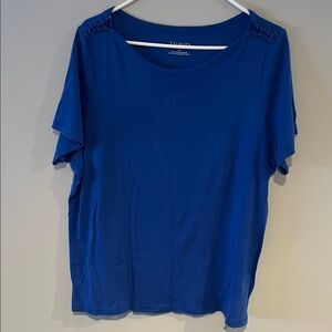 Talbots Royal Blue Short Sleeve Tee